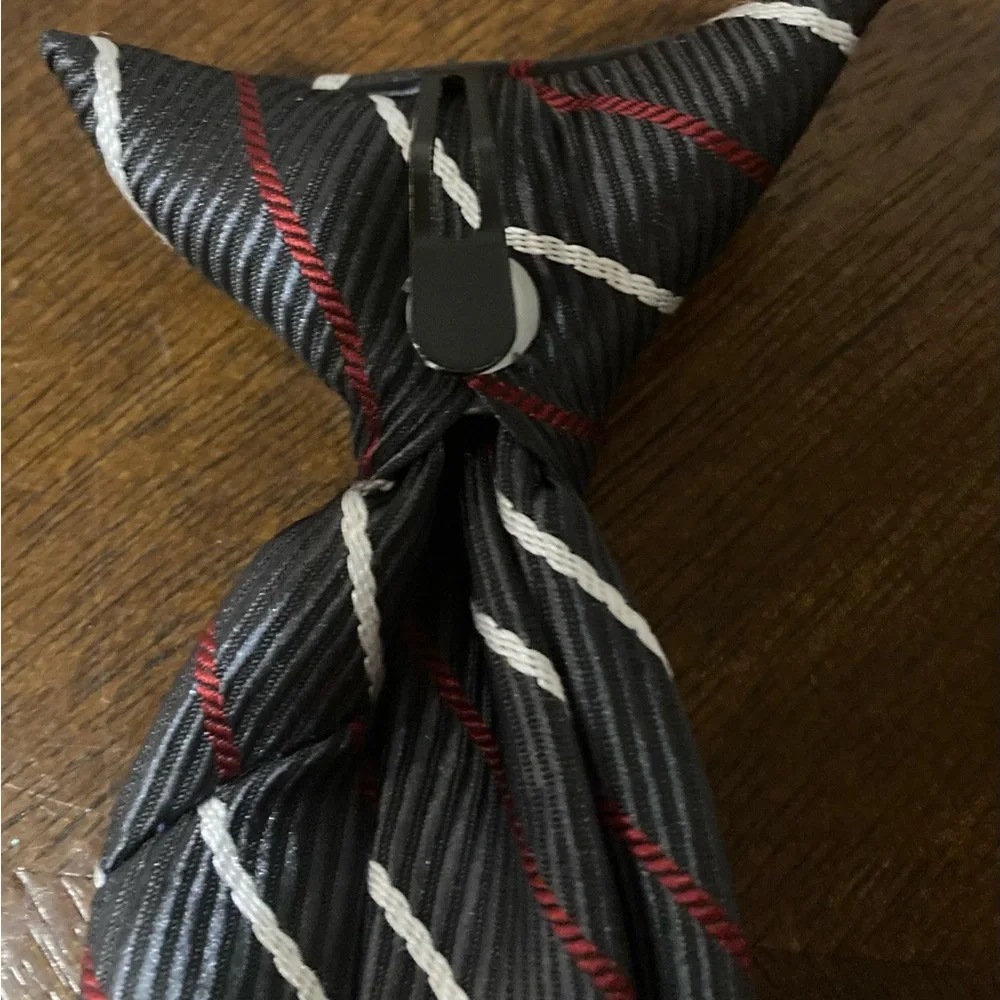 Boys DuPont Clip On Striped Tie